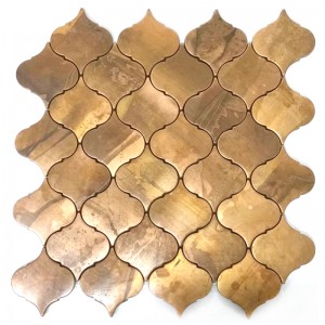 Placi de perete metalice Backsplash Lantern Tile de alama antica Placi de cupru mozaic