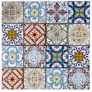 Mozaic de marmură în stil marocan cu jet de apă pentru modele pentru plăci cu backsplash
